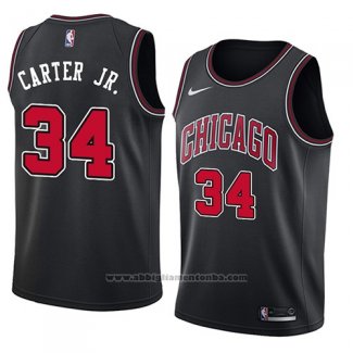 Camiseta Chicago Bulls Wendell Carter Jr. #34 Statement 2018 Negro