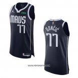 Camiseta Dallas Mavericks Luka Doncic #77 Statement Autentico 2022-23 Azul