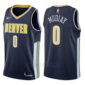 Camiseta Denver Nuggets Emmanuel Mudiay #0 Icon 2017-18 Azul