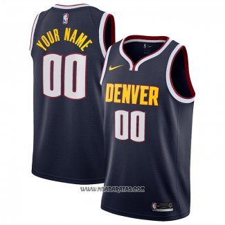 Camiseta Denver Nuggets Personalizada Icon 2020-21 Azul