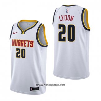 Camiseta Denver Nuggets Tyler Lydon #20 Association Blanco