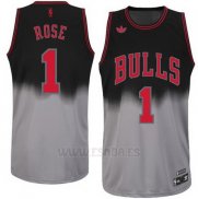 Camiseta Desvanecida Moda Derrick Rose #1 Gris