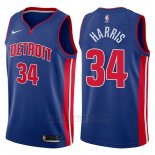 Camiseta Detroit Pistons Tobias Harris #34 Icon 2017-18 Azul