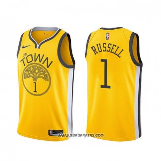 Camiseta Golden State Warriors D'angelo Russell #1 Earned Amarillo