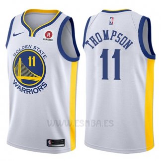 Camiseta Golden State Warriors Klay Thompson #11 2017-18 Blanco