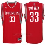 Camiseta Houston Rockets Corey Brewer #33 Rojo