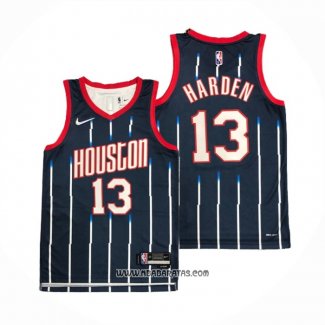 Camiseta Houston Rockets James Harden #13 Ciudad 2021-22 Azul