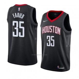 Camiseta Houston Rockets Kenneth Faried #35 Statement 2018 Negro