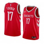 Camiseta Houston Rockets P.j. Tucker #17 Ciudad 2018 Rojo