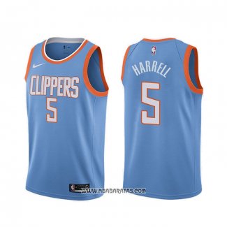 Camiseta Los Angeles Clippers Montrezl Harrell #5 Ciudad Azul