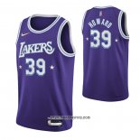 Camiseta Los Angeles Lakers Dwight Howard #39 Ciudad Edition 2021-22 Violeta