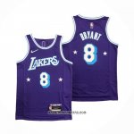 Camiseta Los Angeles Lakers Kobe Bryant #8 Ciudad Edition 2021-22 Violeta
