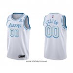 Camiseta Los Angeles Lakers Personalizada Ciudad 2021-22 Blanco