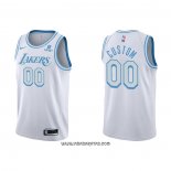 Camiseta Los Angeles Lakers Personalizada Ciudad 2021-22 Blanco