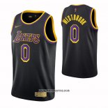 Camiseta Los Angeles Lakers Russell Westbrook #0 Statement 2021-22 Negro