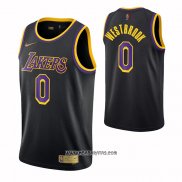 Camiseta Los Angeles Lakers Russell Westbrook #0 Statement 2021-22 Negro