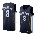 Camiseta Memphis Grizzlies James Ennis Iii #8 Icon 2018 Azul