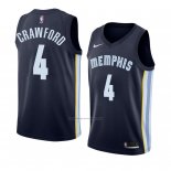 Camiseta Memphis Grizzlies Markel Crawford #4 Icon 2018 Azul