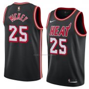 Camiseta Miami Heat Jordan Mickey #25 Classic 2018 Negro