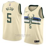 Camiseta Milwaukee Bucks D.j. Wilson #5 Swingman Icon 2017-18 Verde