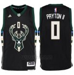 Camiseta Milwaukee Bucks Giannis Antetokounmpo #0 Negro