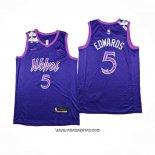 Camiseta Minnesota Timberwolves Anthony Edwards #5 Classic 2024 Violeta