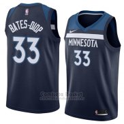 Camiseta Minnesota Timberwolves Keita Bates-Diop #33 Icon 2018 Azul