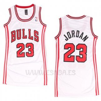 Camiseta Mujer Chicago Bulls Michael Jordan #23 Blanco