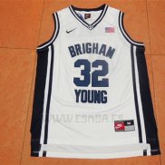 Camiseta NCAA Brigham Young University Jimmer Fredette #32 Blanco