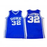 Camiseta NCAA Duke Blue Devils Christian Laettner #32 Azul