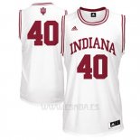 Camiseta NCAA Indiana Hoosiers Cody Zeller #40 Blanco