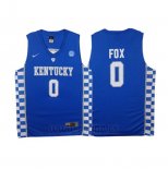 Camiseta NCAA Kentucky Wildcats De'Aaron Fox #0 Azul
