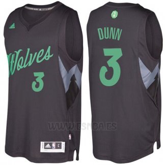 Camiseta Navidad 2016 Minnesota Timberwolves Kris Dunn #3 Negro