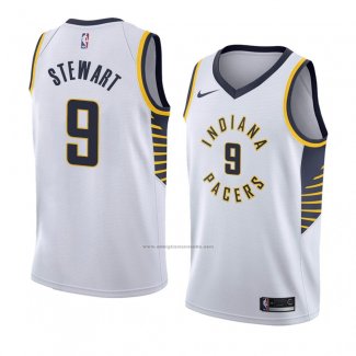 Camiseta New Orleans Pelicans Elijah Stewart #9 Association 2018 Blanco