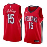 Camiseta New Orleans Pelicans Frank Jackson #15 Statement 2018 Rojo