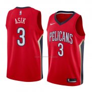 Camiseta New Orleans Pelicans Omer Asik #3 Statement 2018 Rojo