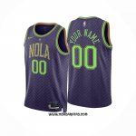 Camiseta New Orleans Pelicans Personalizada Ciudad 2024-25 Violeta