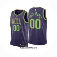 Camiseta New Orleans Pelicans Personalizada Ciudad 2024-25 Violeta