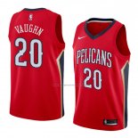 Camiseta New Orleans Pelicans Rashad Vaughn #20 Statement 2018 Rojo