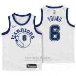 Camiseta Nino Golden State Warriors Nick Young Hardwood Classic #6 2017-18 Blanco