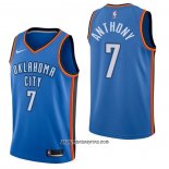 Camiseta Oklahoma City Thunder Carmelo Anthony #7 Icon Azul