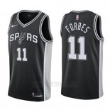 Camiseta San Antonio Spurs Bryn Forbes #11 Swingman Icon 2017-18 Negro