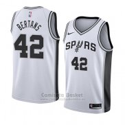 Camiseta San Antonio Spurs Davis Bertans #42 Association 2018 Blanco