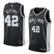 Camiseta San Antonio Spurs Davis Bertans #42 Icon 2018 Negro