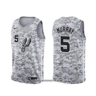 Camiseta San Antonio Spurs Dejounte Murray #5 Earned Camuflaje