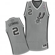 Camiseta San Antonio Spurs Kawhi Leonard #2 Gris