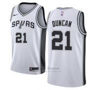 Camiseta San Antonio Spurs Tim Duncan Association 2017-18 Blanco