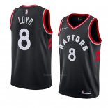 Camiseta Toronto Raptors Jordan Loyd #8 Statement 2018 Negro