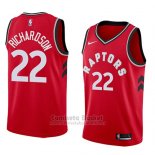 Camiseta Toronto Raptors Malachi Richardson #22 Icon 2017-18 Rojo