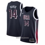 Camiseta USA 2024 Anthony Davis #14 Azul